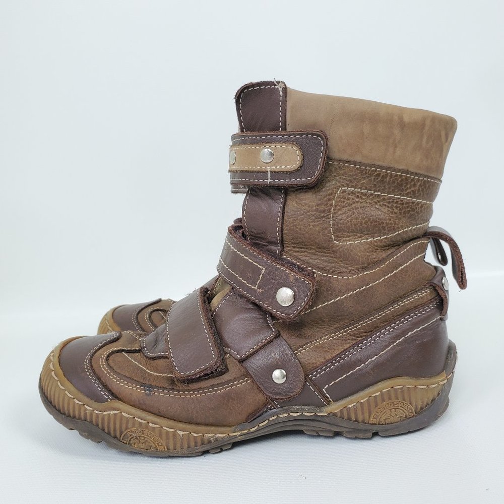 RenBut Boys Brown Insulated Winter Boots Size 34